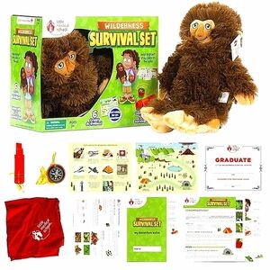 Little Medical School Wilderness Survival Play Set & Bigfoot Adventure Plush Toy